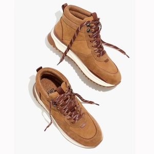 New MADEWELL Size 8 The Sneaker Boot in Nubuck and Suede Warm Hickory
